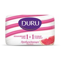 DURU Крем-мыло кусковое Soft sensations 1+1 Розовый грейпфрут, 80 г