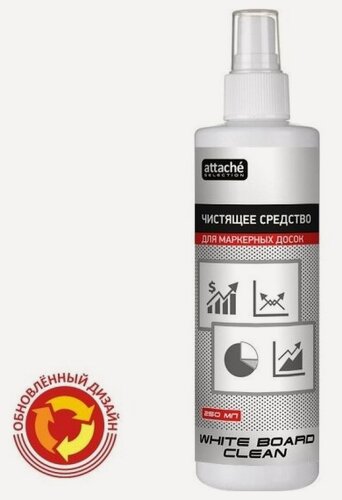 Изображение товара Спрей Attache Selection для чистки маркерных досок Promega office White Board Clean 250мл.