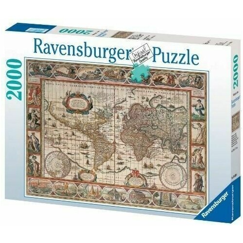 Ravensburger. Пазл карт. 2000 Карта мира