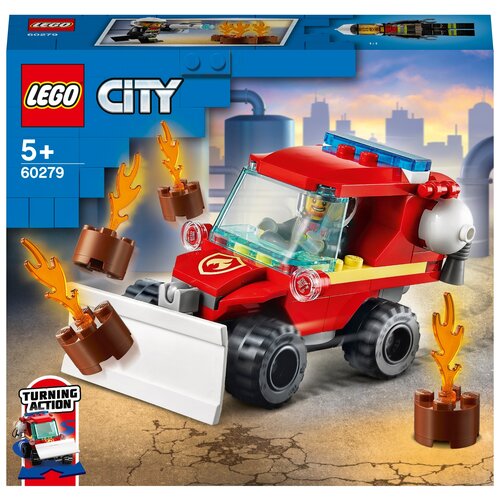 Конструктор LEGO City Fire 60279 Пожарная машина, 87 дет. конструктор пожарная машина 679 деталей 10 в 1 city urgent rescue zhbo 6758 конструктор городские спасатели