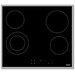 Электрическая варочная панель Haier HHX-C64DFB, цвет панели черный, цвет рамки серебристый