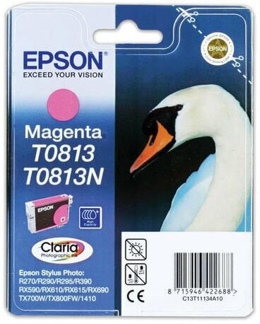 Картридж EPSON T0813, пурпурный / C13T11134A10