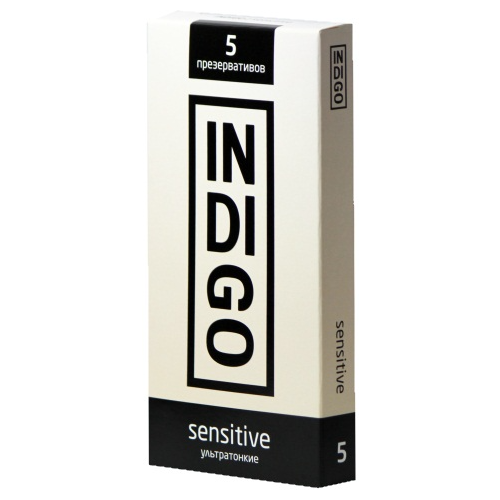 Презервативы INDIGO Sensitive, 5 шт. презервативы indigo mix fun 15 шт