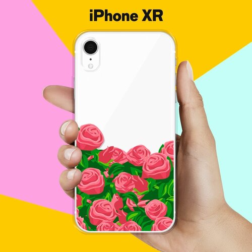 Силиконовый чехол Розы на Apple iPhone Xr матовый силиконовый чехол цветы огурцы на apple iphone xr 10r айфон икс р