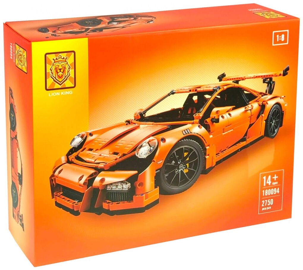 Lion King Конструктор Technican 20001 (180094) Porsche 911 GT3 RS оранжевый