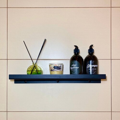 Полочка для ванной комнаты, душа, душевой, металлическая, белая. 33 удобства, 100003б