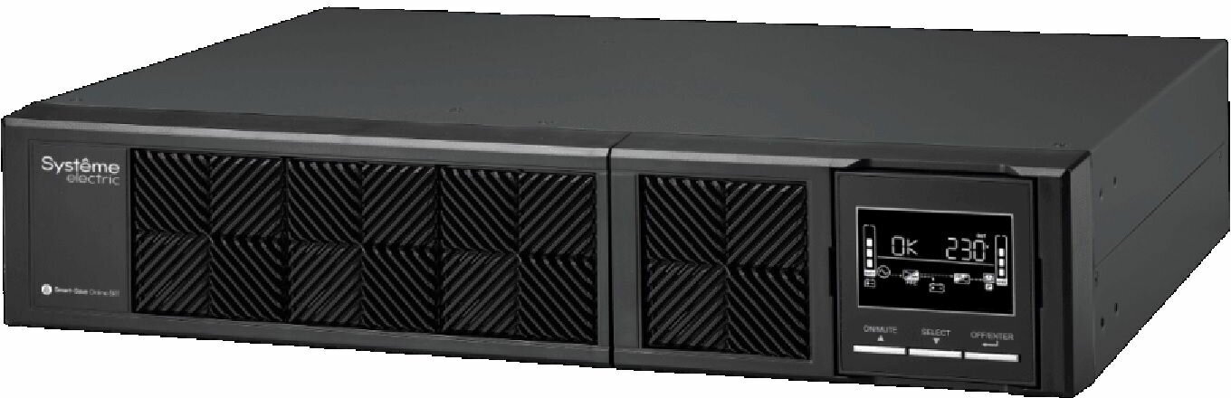 Источник бесперебойного питания Systeme Electriс Smart-Save Online SRT, 2000VA/2000W, On-Line, Extended-run, Rack 2U(Tower convertible), LCD, Out: 8xC13, SNMP Intelligent Slot, USB, RS-232 (SRTSE2000R Systeme Electric - фото №17