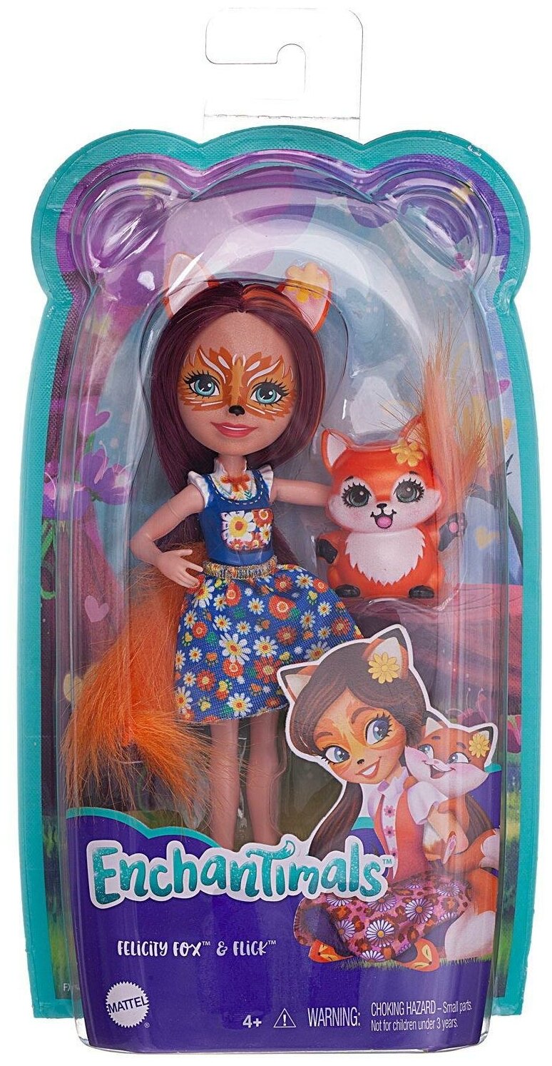 Кукла Mattel Enchantimals Фелисити Лис с питомцем Флик