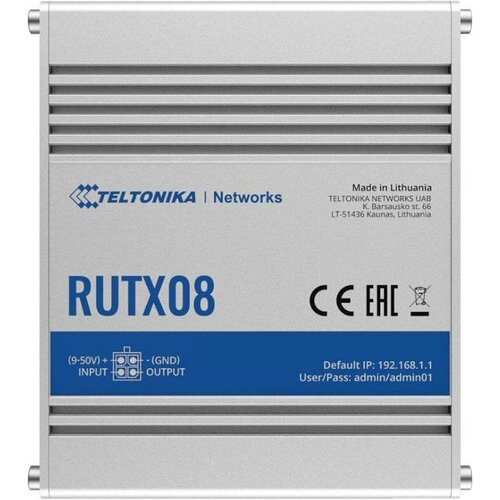 Промышленный маршрутизатор Teltonika RUTX08 RUTX08010000 1427400₽