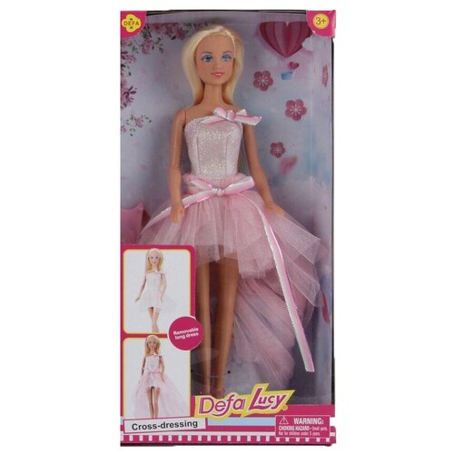 Кукла Defa Lucy Красотка, 29 см, 8450 pink голубой