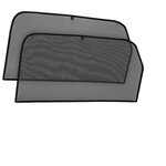 Шторки на стёкла Cobra-tuning для HYUNDAI SOLARIS I седан 2010-2017, каркасные, На магнитах, Задние, боковые - изображение