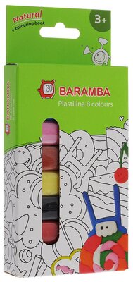 Пластилин BARAMBA Натуральный 8 цветов 14г (482419)