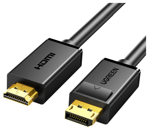 Кабель интерфейсный UGREEN 10204 DP(M)/HDMI(M), 5м, черный - фото №1