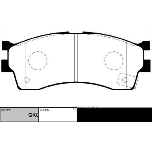 CTR GK0515 Колодки тормозные дисковые перед 1шт