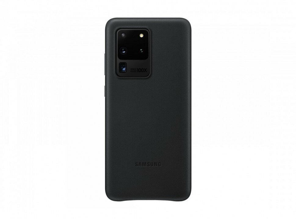 Накладка Samsung Leather Cover для Samsung Galaxy S20 Ultra SM-G988 EF-VG988LBEGRU черная