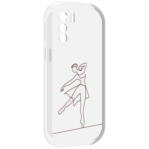 Чехол MyPads балерина-белая для UleFone Note 13P задняя-панель-накладка-бампер