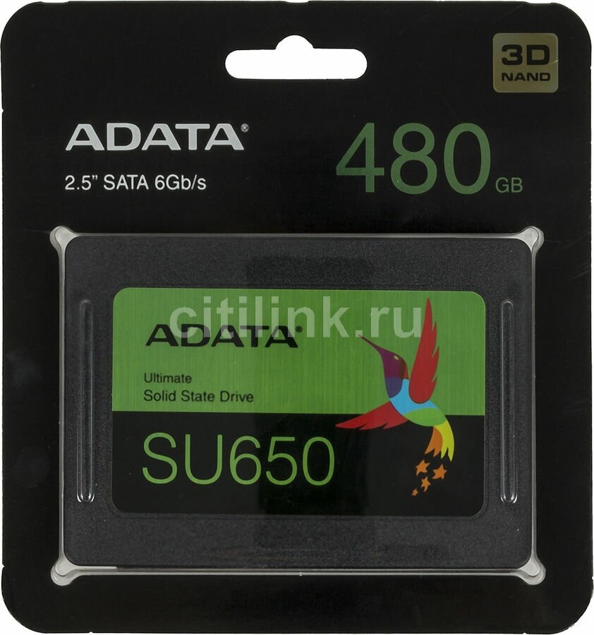 Твердотельный накопитель ADATA Ultimate SU650 480 ГБ SATA ASU650SS-480GT-R - фотография № 17