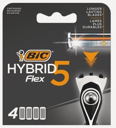 Изображение товара Сменные кассеты для бритья Bic Flex 5 Hybrid, 4 шт