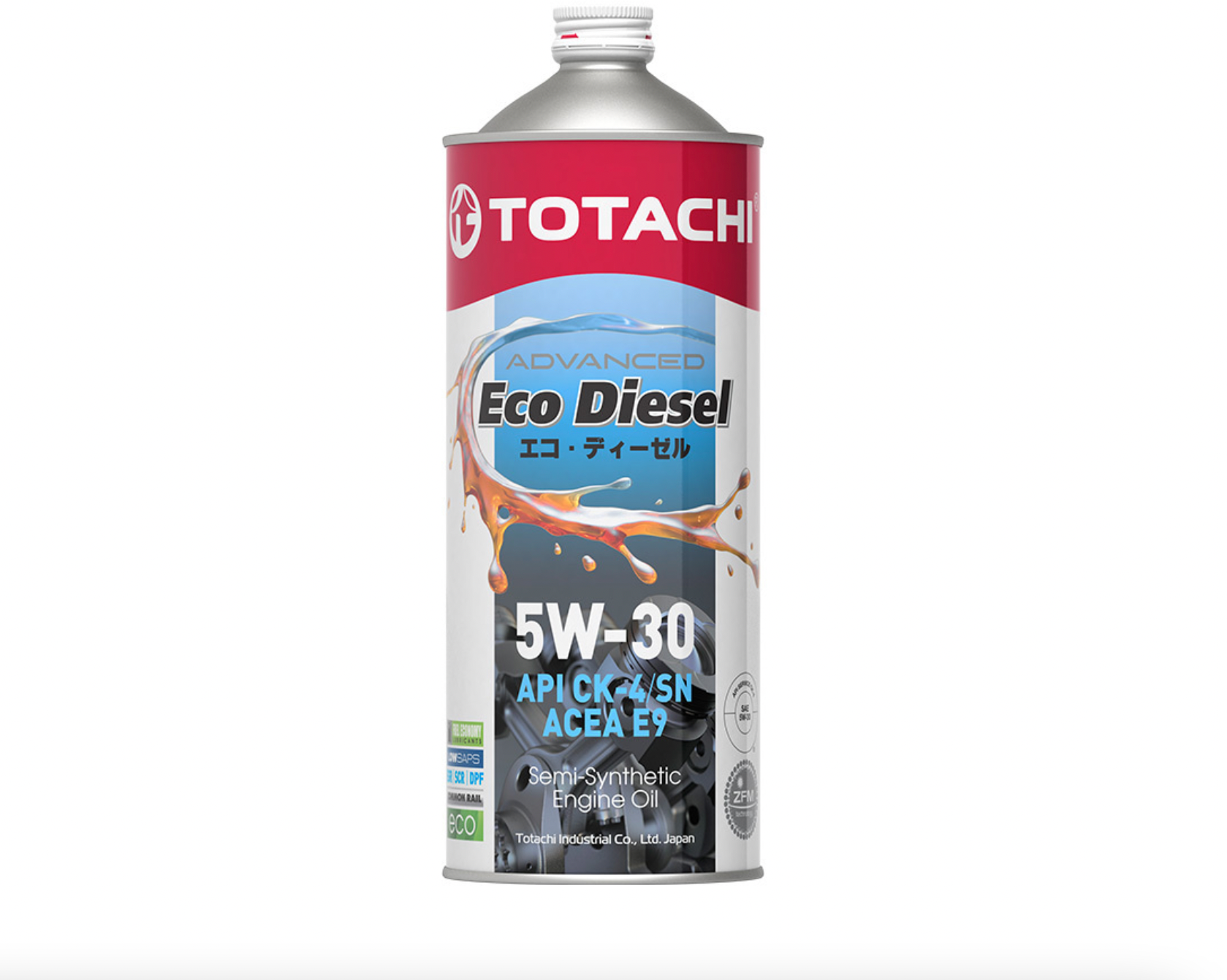фото Масло моторное 5W-30 "TOTACHI" Eco Diesel Semi-Synthetic 1л. п/синт.