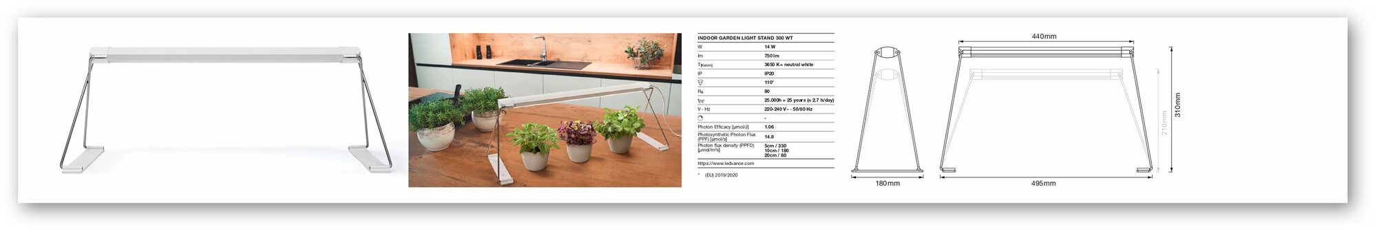 Светильник INDOOR GARDEN LIGHT STAND 300 WT LEDVANCE 4058075576193 - фотография № 8