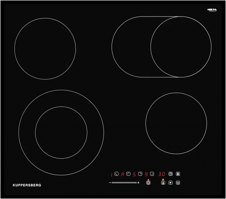 Электрическая варочная панель Kuppersberg ECS 627, черный