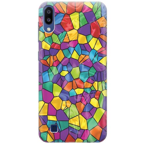 фото Gosso ультратонкий силиконовый чехол-накладка для samsung galaxy m10 с принтом "яркая мозаика"