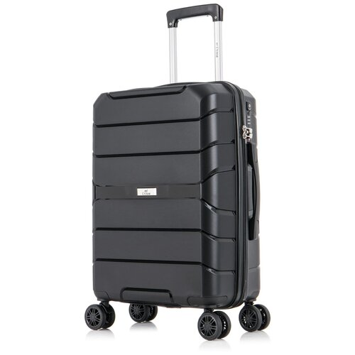 фото Чемодан l'case singapore black (черный) 20(s) 40*23*57,5