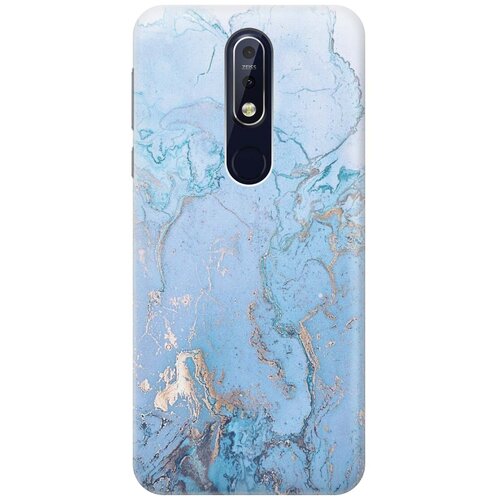 RE: PAЧехол - накладка ArtColor для Nokia 7.1 (2018) с принтом Голубой мрамор re paчехол накладка artcolor для nokia 7 1 2018 с принтом голубой мрамор