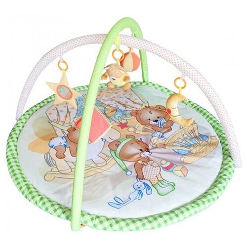 Детский развивающий коврик с дугами Baby Whales Bear cubs Медвежата 95*95*45