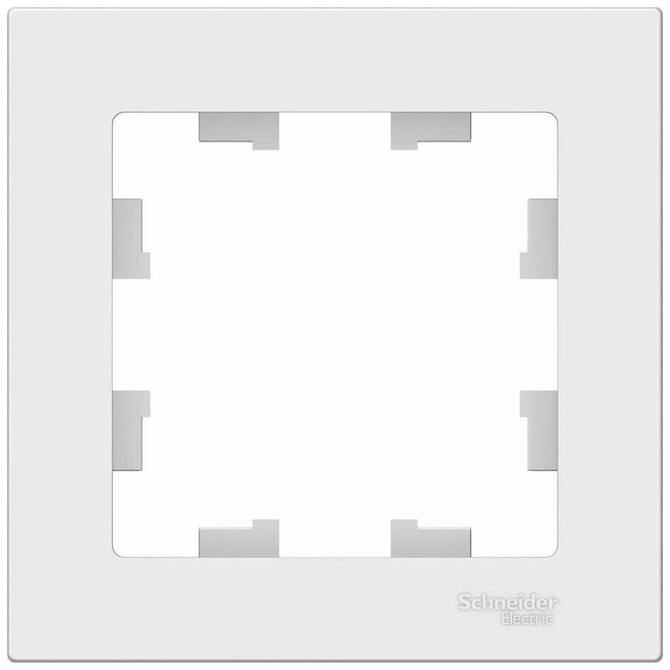 Рамка Schneider Electric AtlasDesign одноместная универсальная белая (комплект из 16 шт) - фотография № 5