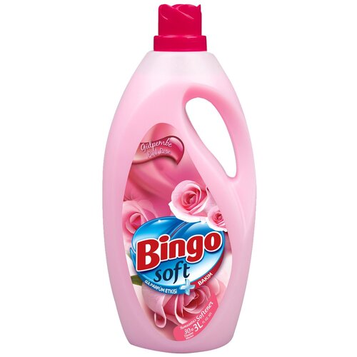 Кондиционер для белья Bingo Soft PINK ROSE аромат розы, 3 л.