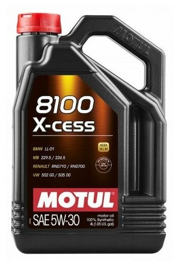 Моторное масло Motul 8100 X-cess 5W-30, 4л