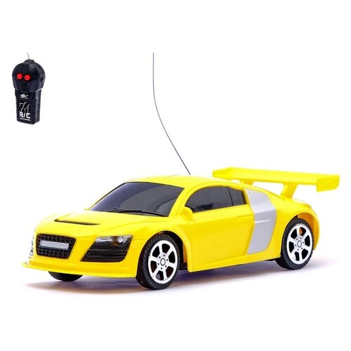 Машина радиоуправляемая «Купе», работает от батареек, цвет жёлтый