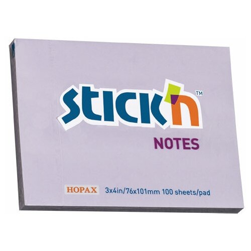 блок самоклеящийся бумажный stick n 21405 76x127 100 л пастель сиреневый Блок самоклеящийся бумажный Stick`n 21404 76x101мм 100лист. 70г/м2 пастель сиреневый