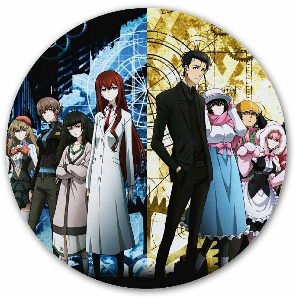 Коврик для мышки круглый Steins Gate Zero