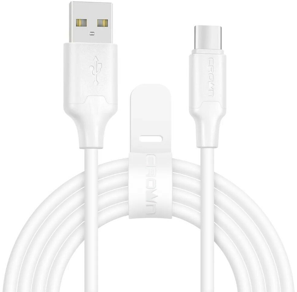 Кабель Crown USB - USB Type-C CMCU-3018C white (200 см)