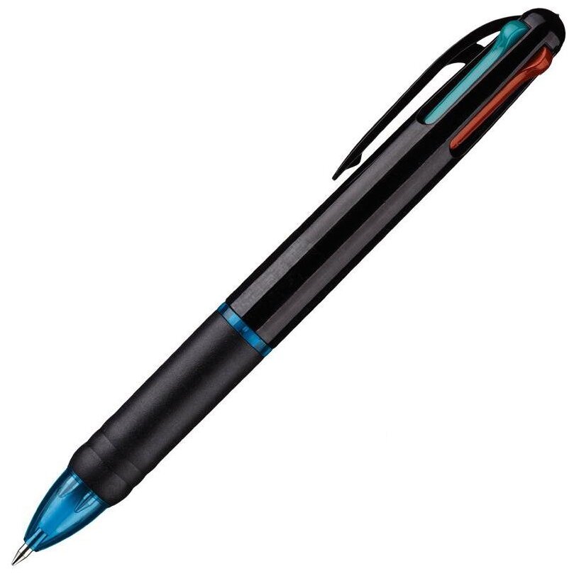 Ручки шариковые набор Attache Luminate автоматические четырехцветные 4шт - фото №1