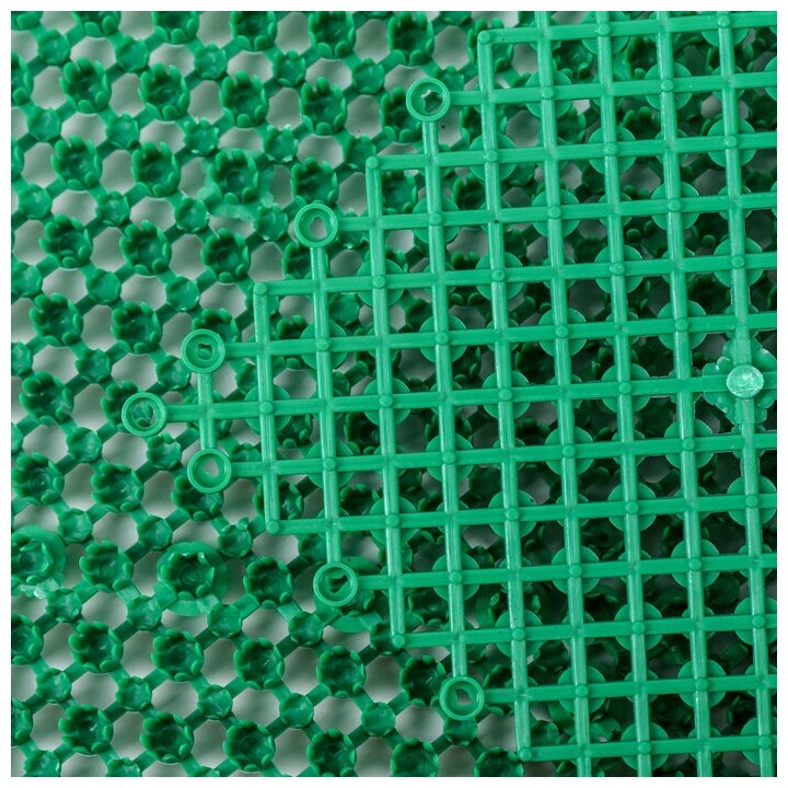 Покрытие ковровое щетинистое «Травка-эконом», 36×48 см, цвет зелёный - фотография № 4