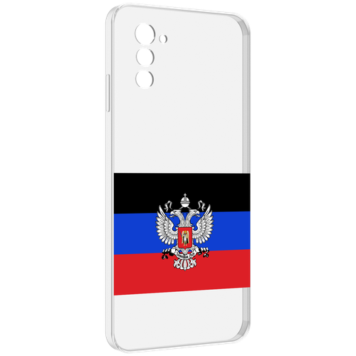 Чехол MyPads герб флаг ДНР-1 для UleFone Note 12 / Note 12P задняя-панель-накладка-бампер чехол mypads герб флаг южная осетия для ulefone note 12 note 12p задняя панель накладка бампер