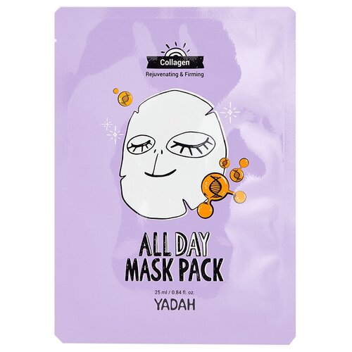 Yadah Маска на тканевой основе с коллагеном All Day Mask Pack-collagen, 25 мл