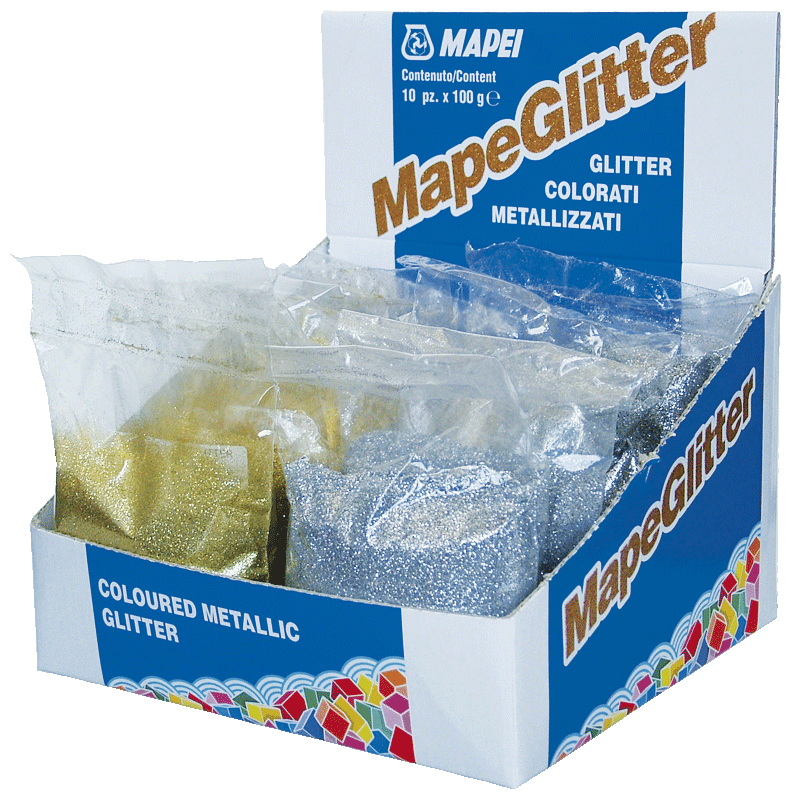 Металлические цветные блестки к затирке MAPEI MAPEGLITTER GOLD (Золотистый)