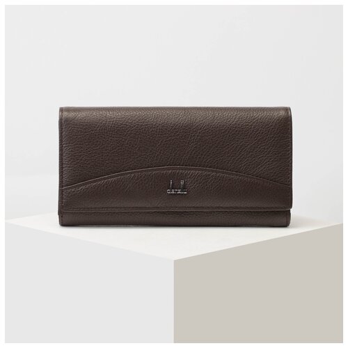 фото Кошелек жен 04-01-01 бренда 18,5*3*9,5 см, 3 отд, на клапане, коричневый 4643261 сима-ленд