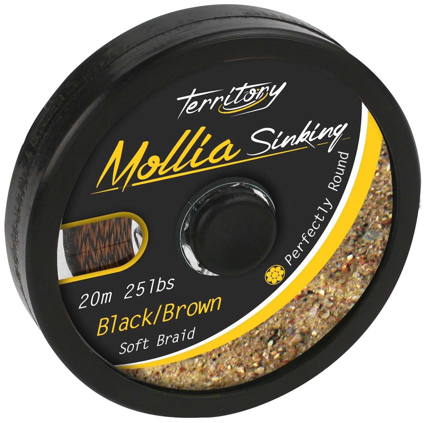 Mikado Поводковый материал Mollia Hooklink 20м 55lb Black/Brown