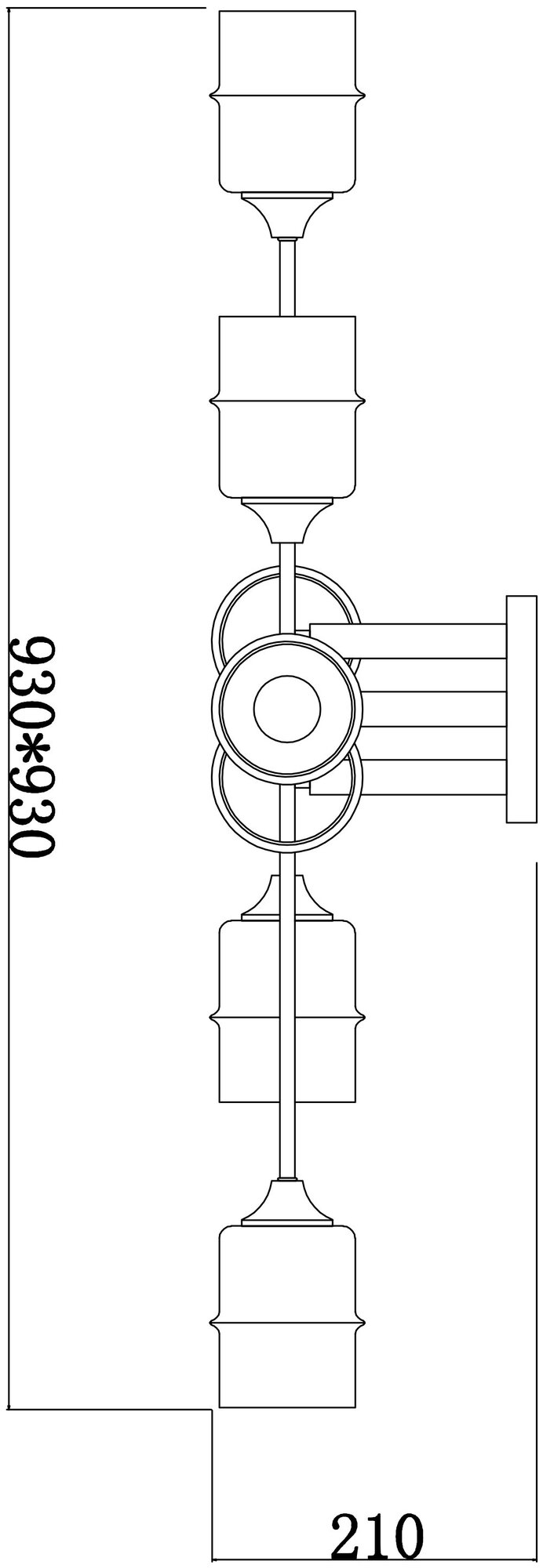 Потолочная люстра Escada Mondrian 699/8P - фотография № 4