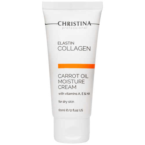 Christina Creams Elastin Collagen Carrot Oil Cream Увлажняющий крем с морковным маслом, 60 мл.