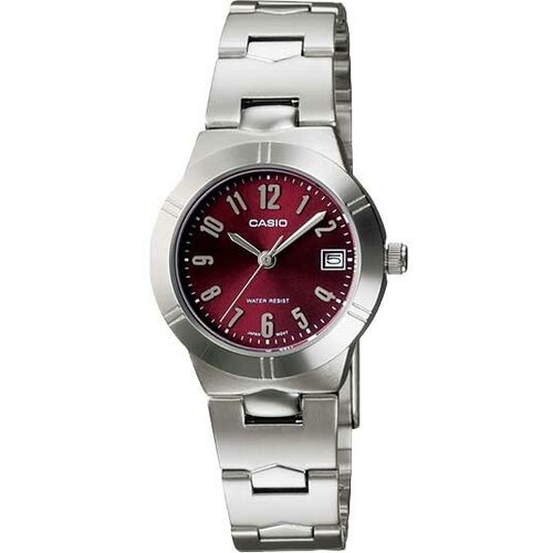 Наручные часы CASIO, красный наручные часы casio collection ltp 1241d 1a серебряный черный