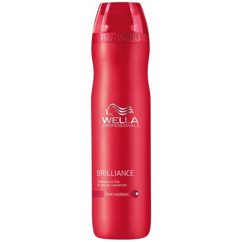 Wella Professionals шампунь Brilliance Fine/Normal для нормальных и тонких волос, 250 мл бальзам для окрашенных нормальных и тонких волос invigo color brilliance conditioner бальзам 200мл