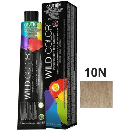 Крем-краска AMMONIA FREE для окрашивания волос WILD COLOR 10N платиновый блондин 180 мл