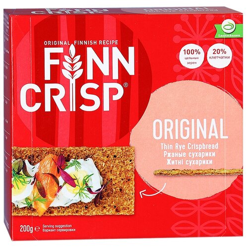 Сухарики ржаные Finn Crisp Original, 200 г из Европы