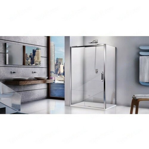 Душевой уголок Good Door Antares WTW+SP 140х90 прозрачный, хром